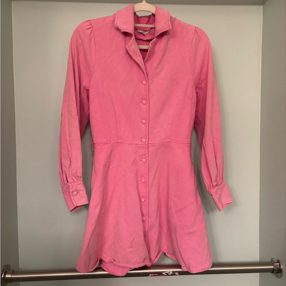 OLIVIA RUBIN A-line Pink Denim Dress